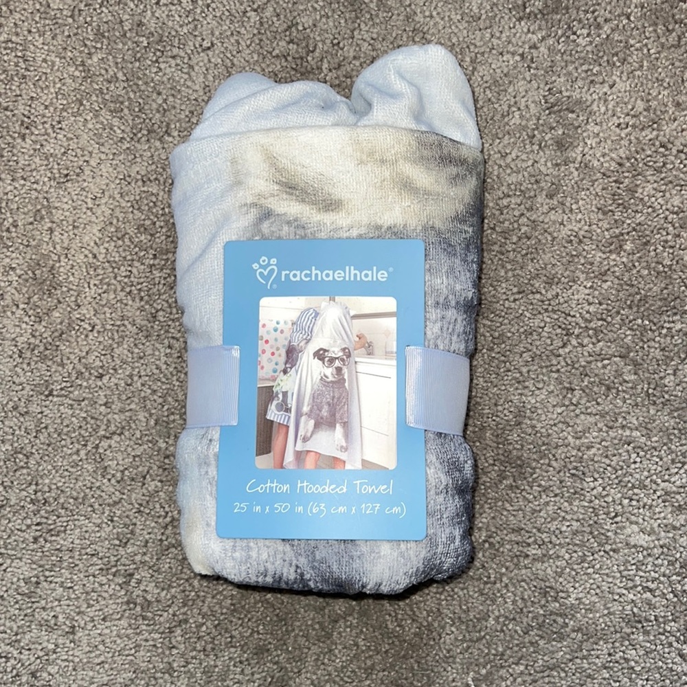 Rachaelhale Cotton Hooded Towel Dog